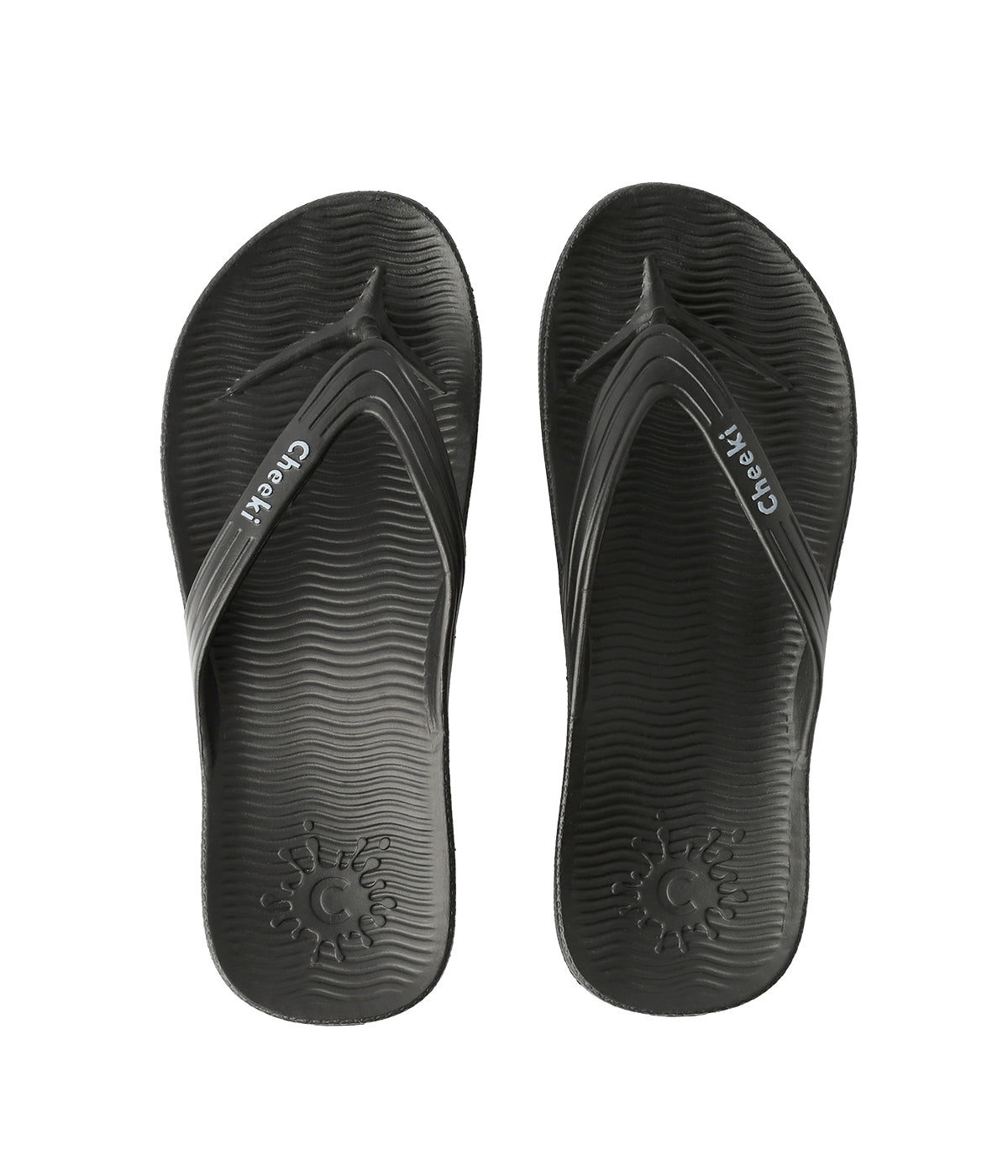 Arch Support Thongs - Black – Cheeki