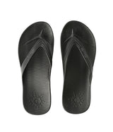 Arch Support Thongs - Black