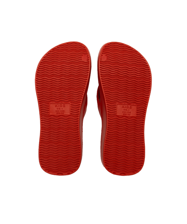 Kids Arch Support Thongs - Red