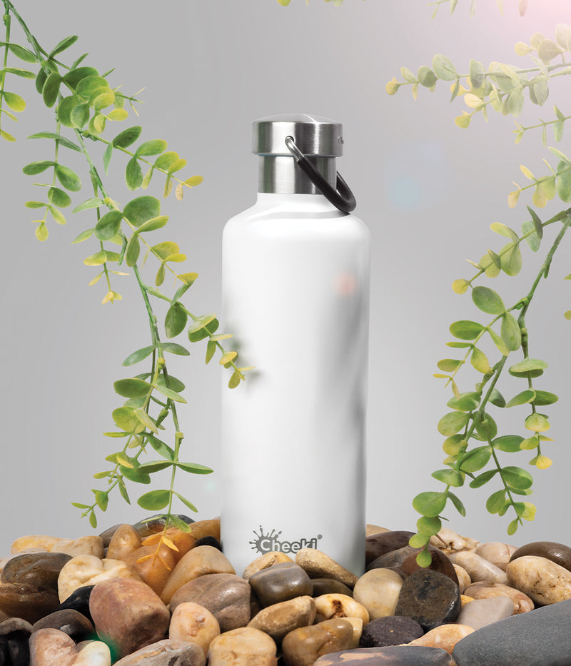 600ml Classic Insulated Bottle - White