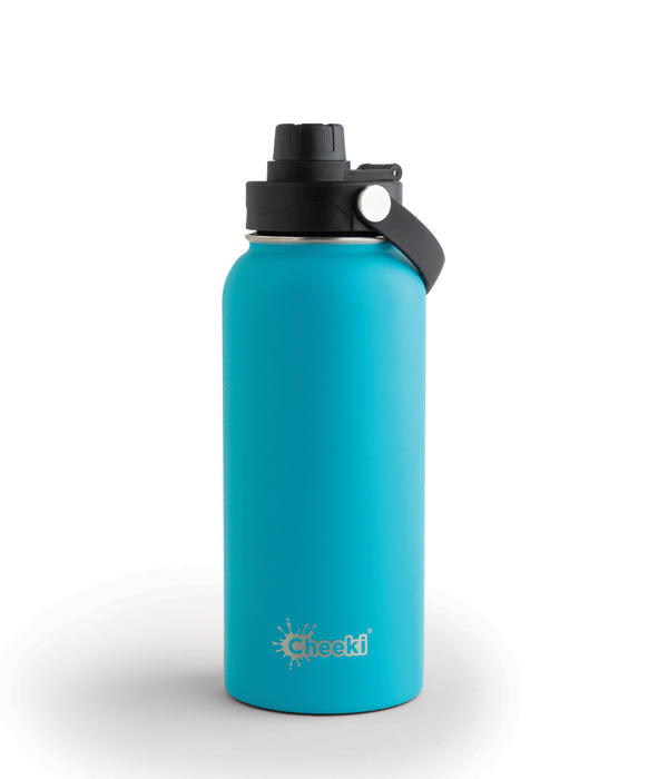 1 Litre Insulated Adventure Bottle - Aqua